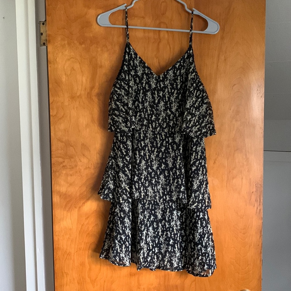 Black floral dress